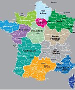 Kaart van Frankrijk 